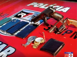 Grupo tenta assaltar estabelecimento, mas é detido por PM no Centro de Arapiraca