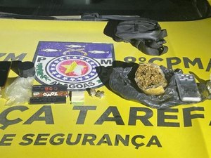 Polícia Militar prende quatro suspeitos de tráfico de drogas em São Miguel dos Milagres