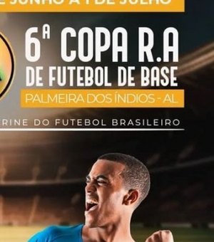 Palmeira realiza abertura da 6ª Copa RA de Futebol de Base no Estádio Juca Sampaio