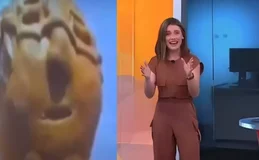 Bolo curioso do papa Leão 14 faz âncora da CNN Brasil cair na risada ao vivo