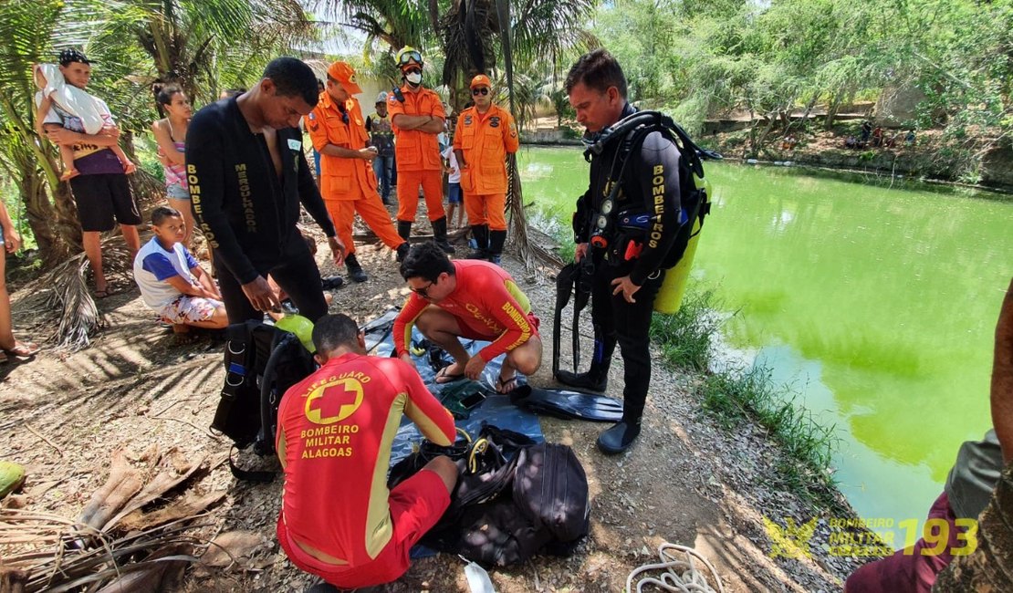 Corpo de pré-adolescente que se afogou em barragem de Arapiraca é encontrado