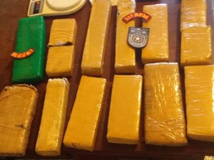 Polícia prende suspeito de tráfico e apreende quase 9kg de maconha em residência