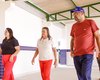 Tia Júlia realiza visita técnica a obras no CEI Jane Sampaio e na Escola Municipal Deputado José Sampaio