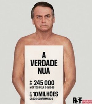 ONG usa Bolsonaro ‘nu’ em campanha contra fake news do governo
