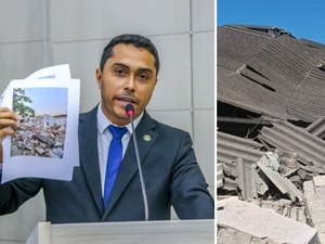 Desabamento de teto do Mercado de Jaraguá será investigado após pedido de vereador