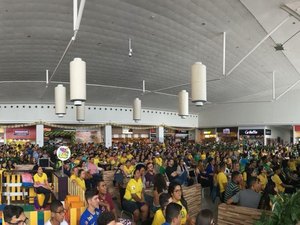 Shopping de Arapiraca vira grande arena em dias de jogos do Brasil