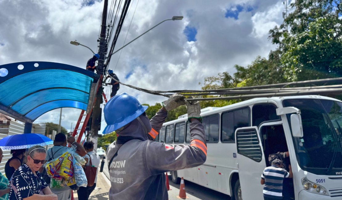Projeto Poste Limpo inicia ação entre as Avenidas Tomás Espíndola e Durval de Góes Monteiro