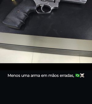 Homem é preso por porte ilegal de arma de fogo em Japaratinga