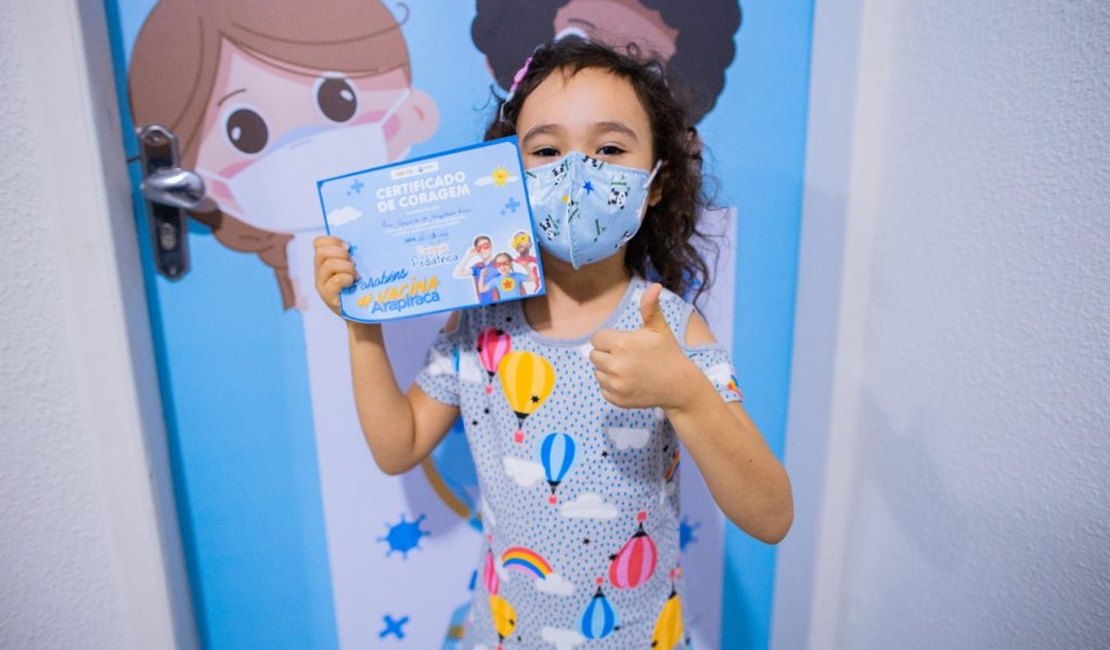 Arapiraca inicia vacinação de crianças de 5 a 11 anos sem comorbidade nesta sexta-feira (28)