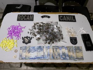 Dupla é presa em flagrante com drogas no conjunto Frei Damião, em Arapiraca