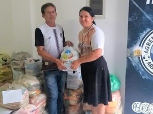 ASA distribui alimentos doados por torcedores a entidades de Arapiraca