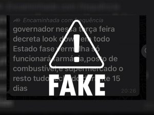 São falsas mensagens sobre Governo de AL decretar lockdown nesta terça (16)