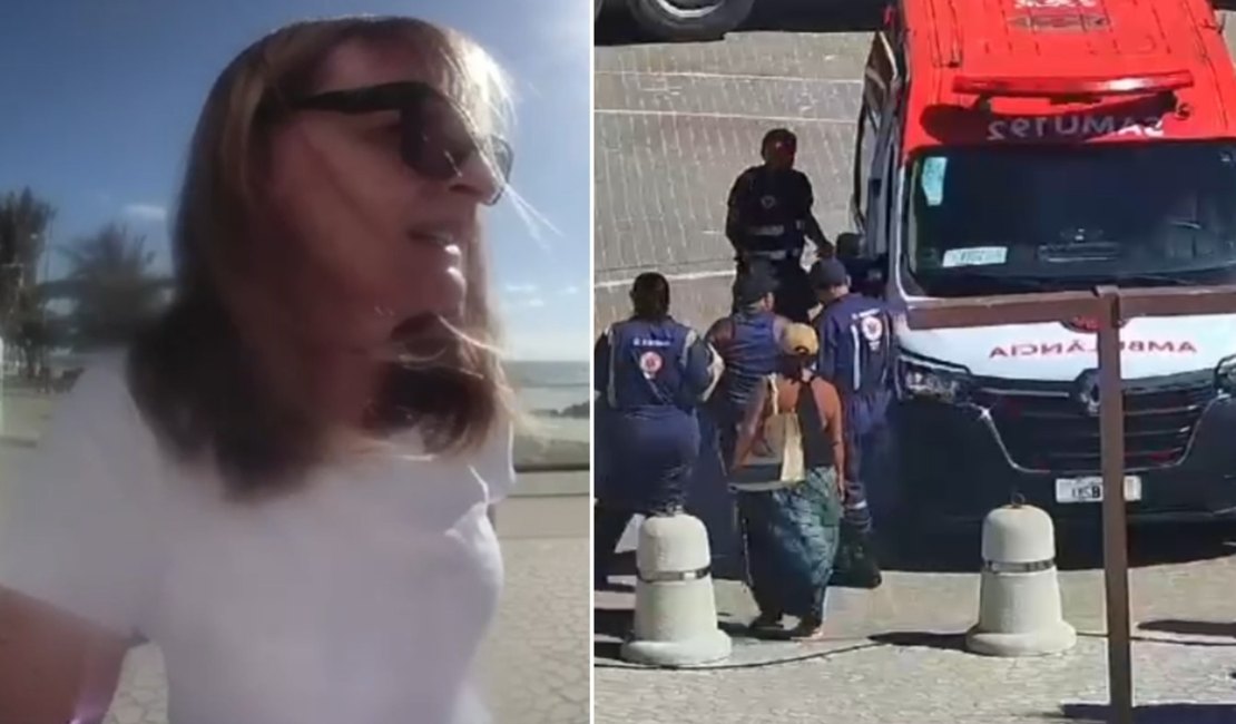 Botão de emergência é acionado para socorrer idoso que passou mal na orla de Maceió