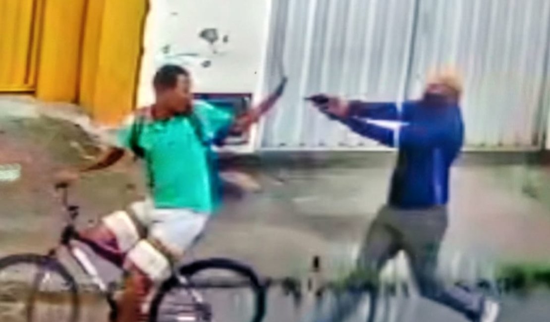 Polícia divulga imagens do momento do assassinato de ciclista em Maceió