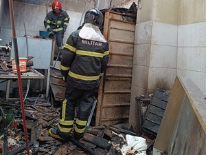 Padaria pega fogo na manhã deste domingo (26) em Cacimbinhas