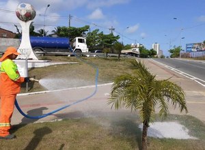 Canteiros públicos de Maceió ganham irrigação sustentável com chorume tratado