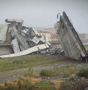 Ponte desaba em Gênova; autoridades temem dezenas de mortos