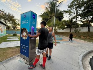 Prefeitura instala mais quatro estações de hidratação em Maceió; veja locais