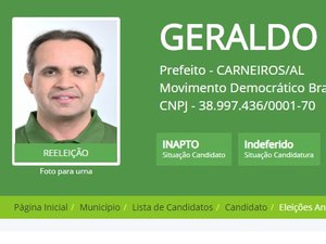 Com candidatura do prefeito indeferida, tio dele é único candidato ao município em Carneiros