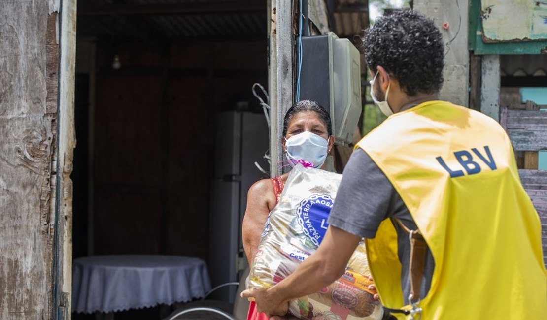 LBV conclui entrega de 13 toneladas em cestas de alimentos no Estado de AL