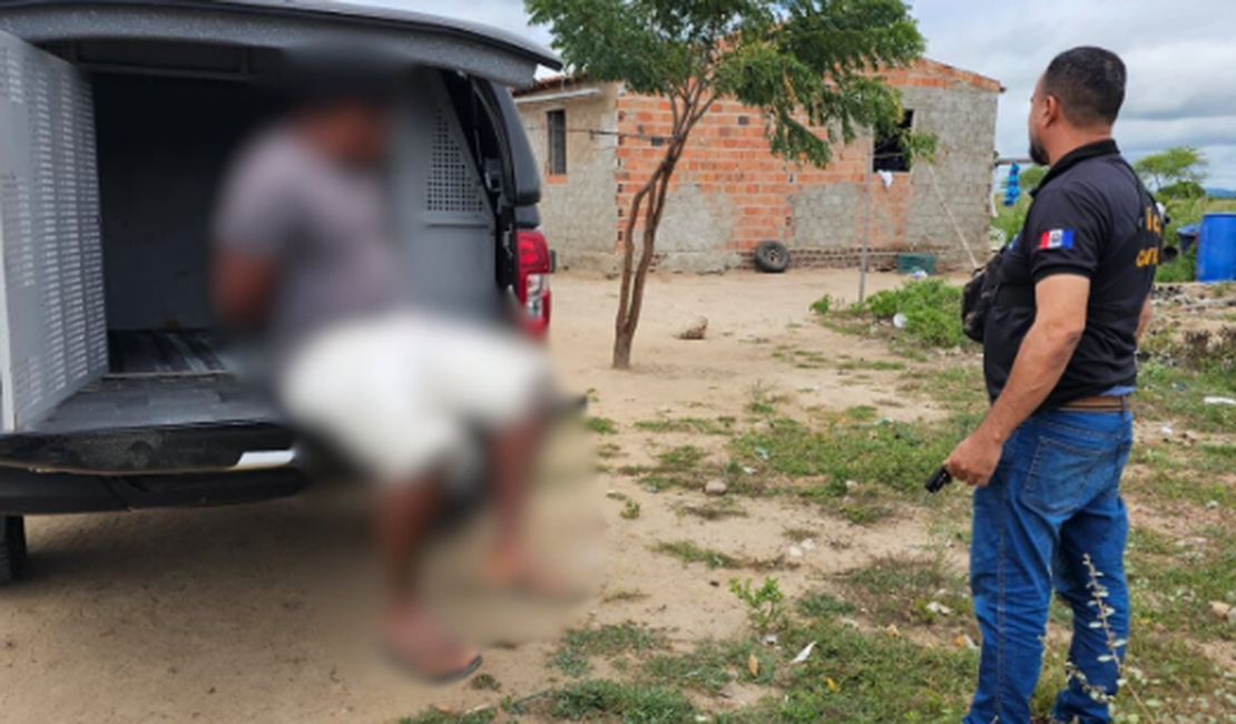 Polícia Civil prende em Maravilha, Sertão de AL, foragido de Pernambuco suspeito de homicídio