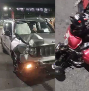 Após colisão entre moto e carro, homem morre no bairro da Pajuçara, em Maceió