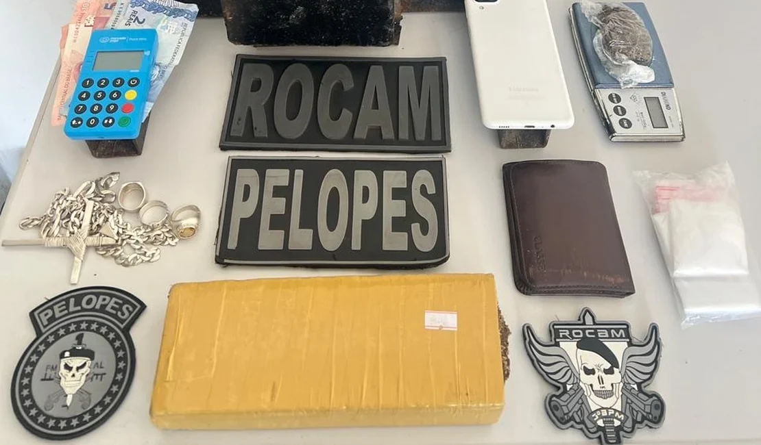 Acusado de tráfico é preso com drogas dentro de casa em Arapiraca