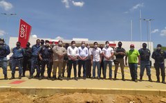 Secretário De Segurança Alfredo Gaspar de Mendonça durante visita técnica do CISP2