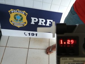 Motorista é preso pela PRF por embriaguez ao volante