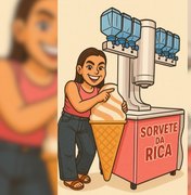 Maré de Rica inova e cria o seu próprio sorvete: o “Sorvete da Rica” promete agitar o sábado em Arapiraca