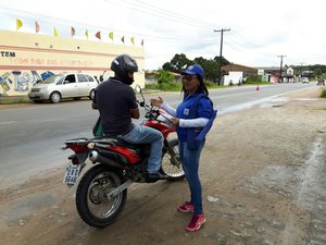 DER/AL promove blitz educativa na AL-110, em Penedo 