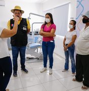 Gilberto e Gabriela Gonçalves visitam nova UBS entregue a população da Mata do Rolo