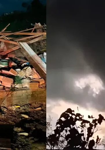 Tornado atinge cidades no noroeste do estado do Rio Grande do Sul