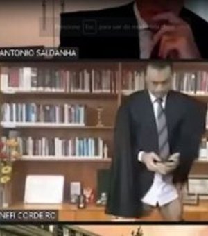 Vídeo: Ministro do STJ aparece sem calça durante sessão virtual