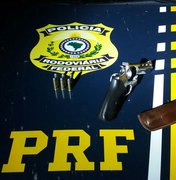 PRF prende homem por porte ilegal de arma de fogo na BR 101