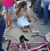 Mulher morre após ser atingida por caminhão enquanto andava de bicicleta