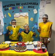 Crianças internadas no HGE ganham momento de descontração com atividade culinária