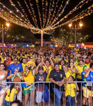 São João Massayó transmite jogo do Brasil e reúne torcida nesta quarta-feira (24)