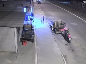 [Vídeo] Assalto é registrado por câmeras em frente a depósito de bebidas na Cidade Universitária