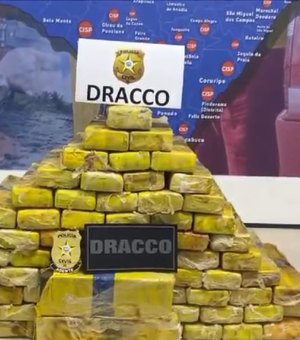 [Vídeo] Dracco apreende carregamento de maconha avaliada em R$ 300 mil em Porto Real do Colégio