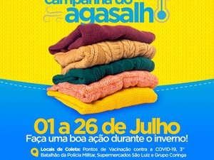 Arapiraca lança campanha solidária para arrecadação de agasalhos