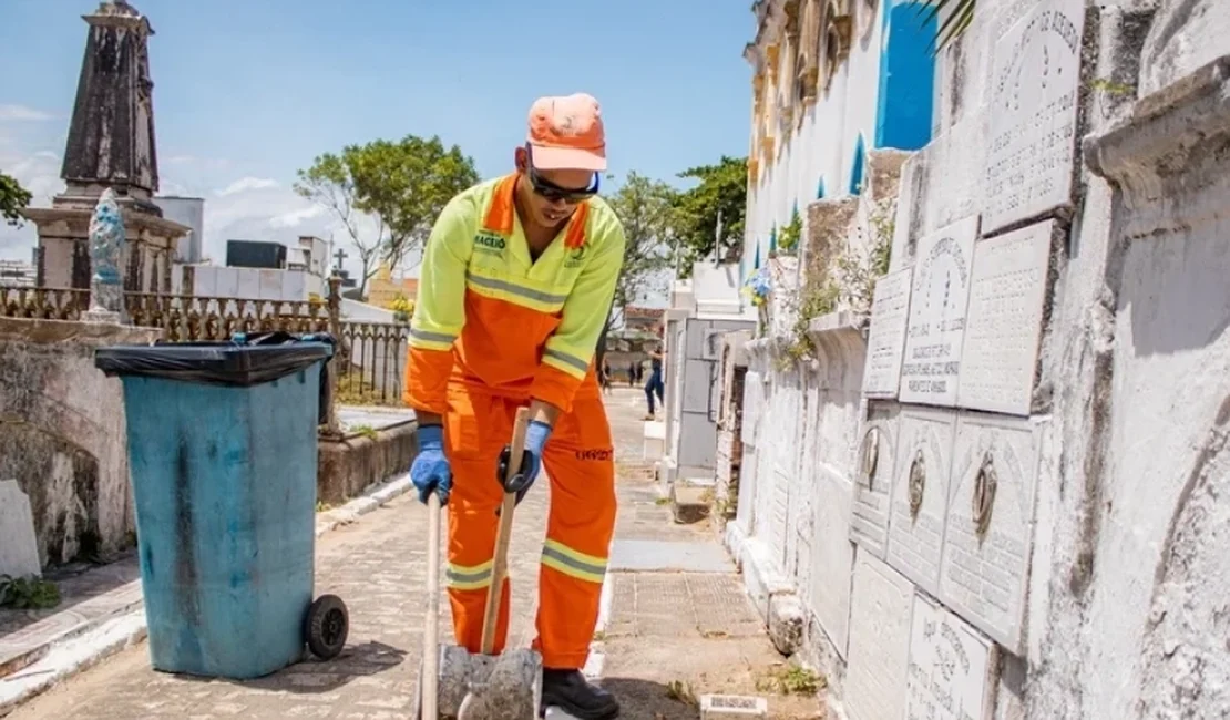 Dia de Finados: Prefeitura intensifica melhorias nos cemitérios públicos de Maceió