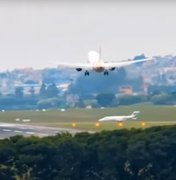 [Vídeo] Avião da Gol arremete após jatinho se aproximar da pista do aeroporto em Guarulhos sem autorização