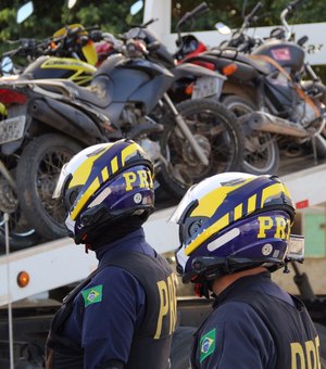 Operação da PRF retira 257 motocicletas irregulares das ruas de Alagoas