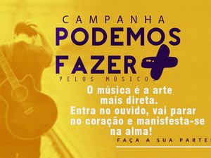 Músicos de Arapiraca fazem 'serenata virtual' para promover campanha de arrecadação de cestas básicas