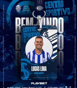 CSA anuncia contratação do atacante Lucas Lima para a sequência da temporada