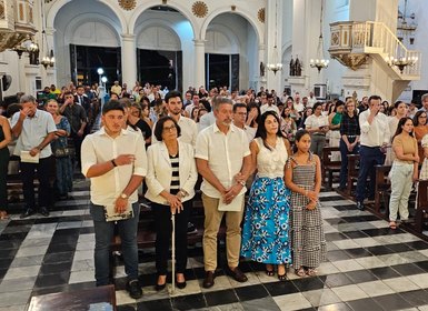 Amigos e familiares reverenciam Benedito de Lira em missa de 7º dia em Maceió