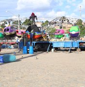 Tradicional parque de diversões começa a ser montado em Arapiraca