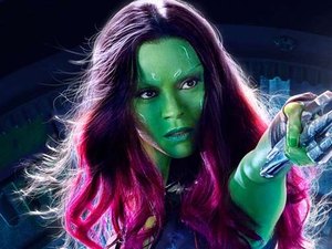 Zoe Saldana revela como é tirar a maquiagem de Gamora