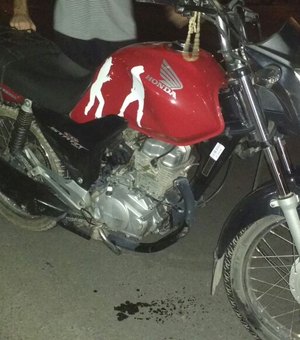 Colisão carro moto em Arapiraca